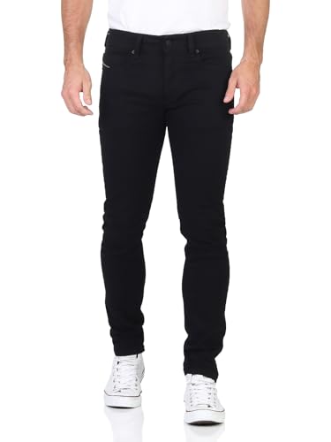 Diesel Herren Sleenker-X L.30 Pantaloni Jeans, 02 Black Denim, 30 von Diesel