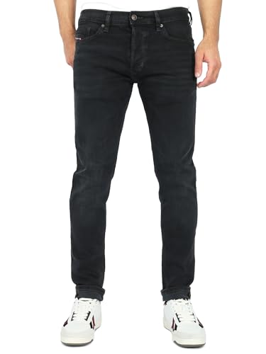Diesel - Herren Slim Tapered Fit Röhren Jeans - Tepphar-X, Größe:W30, Farbe:RB064 - Schwarz, Länge:L32 von Diesel