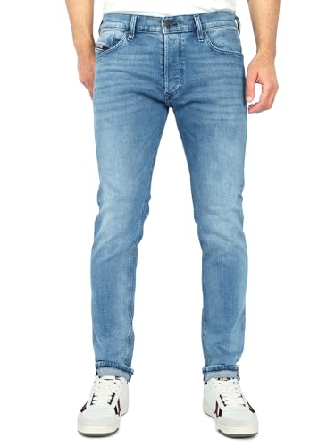 Diesel - Herren Slim Tapered Fit Röhren Jeans - Tepphar-X, Größe:W31, Farbe:RB066 - Hellblau, Länge:L32 von Diesel