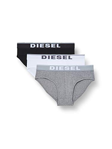 Diesel Herren Umbr-andrethreepack Slips, Mehrfarbig (Black/White/Grey E3843), XS von Diesel