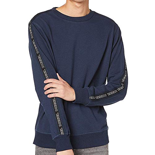 Diesel Herren Sweatshirt Willy Pyjamaoberteil, blau, XL von Diesel