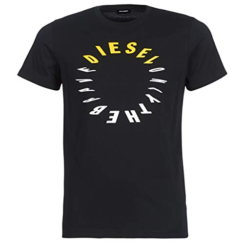 Diesel Herren T-Diego-Y2 T-Shirt, Schwarz Black 900, Large (Herstellergröße: L) von Diesel