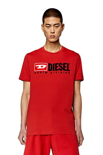 Diesel Herren T-Diegor-div T-Shirt, rot (Ribbon Red), M von Diesel