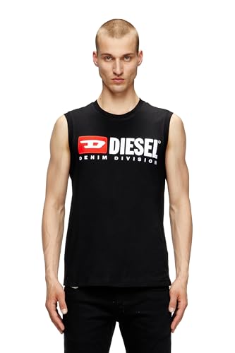 Diesel Herren T-ISCO-div Tank Top T-Shirt, Schwarz Schwarz Schwarz, L von Diesel