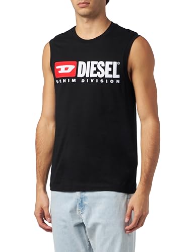 Diesel Herren T-ISCO-div Tank Top T-Shirt, Schwarz Schwarz Schwarz, M von Diesel