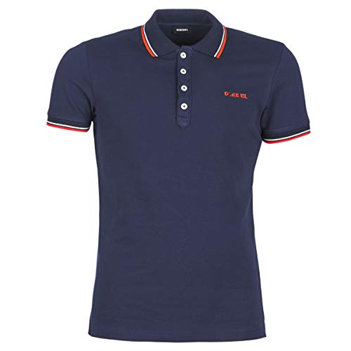 Diesel Herren T-Randy-Broken Polo Poloshirt, Blau (Navy 81e), Small (Herstellergröße: S) von Diesel