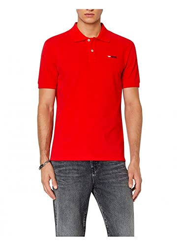 Diesel Herren T-Smith-div Polo T-Shirt, rot (Ribbon Red), M von Diesel