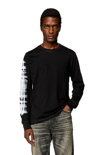 Diesel_T-JUST-LS-Slits-N2 M_Shirt_Schwarz_L von Diesel