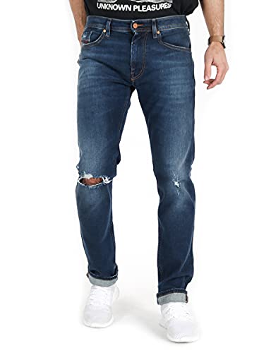 Diesel Herren Thommer Slim Fit Jeans in Hellblau Gr. 32 W/30 L, blau von Diesel