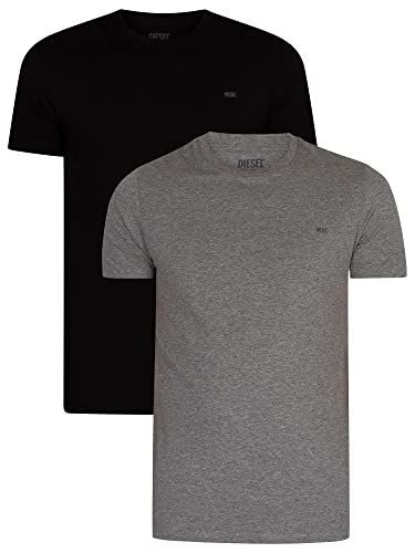 Diesel Herren UMTEE-Randal-Tube-TWOPACK T-Shirt, E4084-0ldas, XL (2er Pack) von Diesel