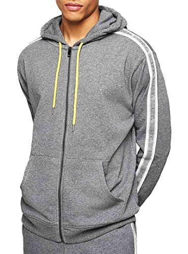 Diesel Herren Umlt-Brandon-z Sweat-Shirt Pyjamaoberteil, Dunkelgrau gemischt, XX-Large von Diesel