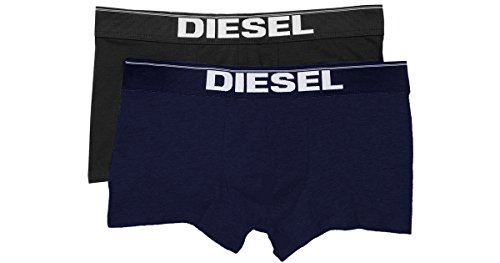 Diesel Herren Unterwäsche Boxer Shorts UMBX-Rocco 2er Pack (Schwarz-Blau, XS) von Diesel