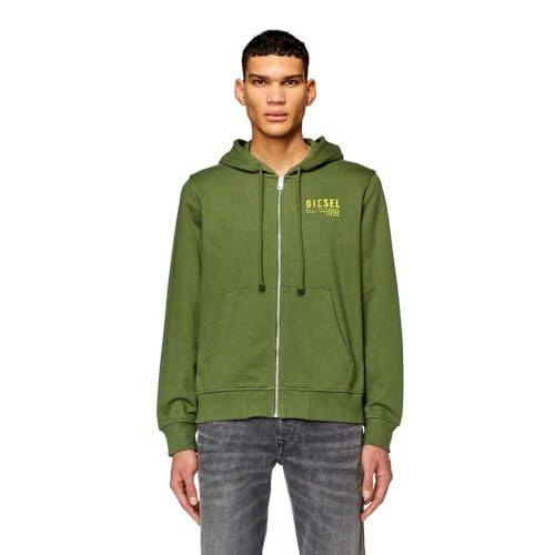 Diesel_S-GINN-HOOD-ZIP-K11_Sweatshirt_Grün_S von Diesel
