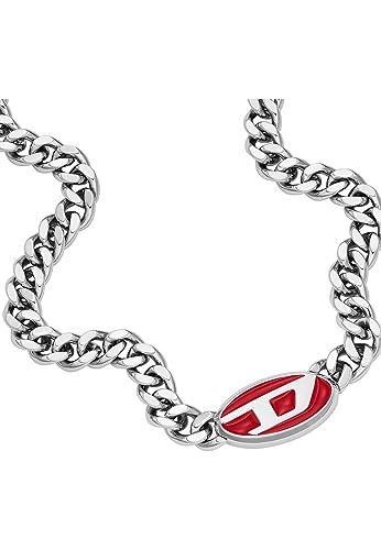 Diesel Herrenhalskette aus 2-farbigem Edelstahl mit Karabinerverschluss von Diesel