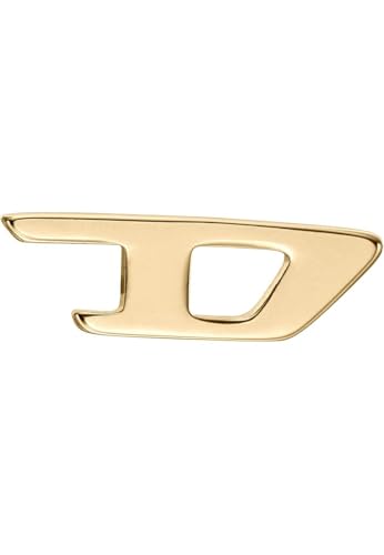 Diesel Herrenohrringe aus Edelstahl oder Halbedelstein mit Ohrsteckerverschluss, Glänzendes Gold von Diesel