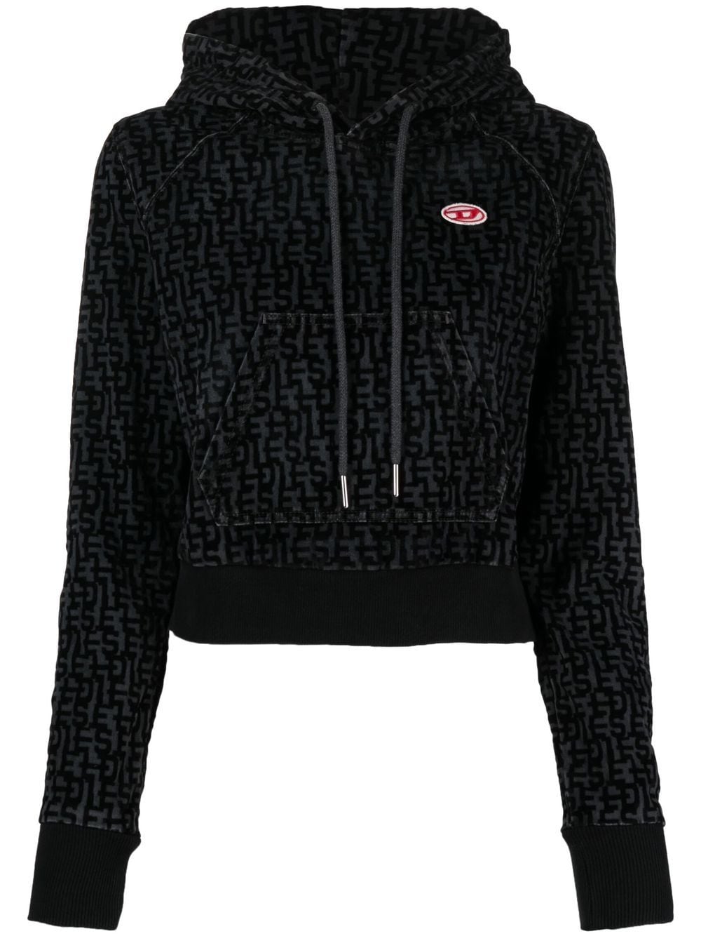 Diesel Hoodie mit Logo-Print - Grau von Diesel