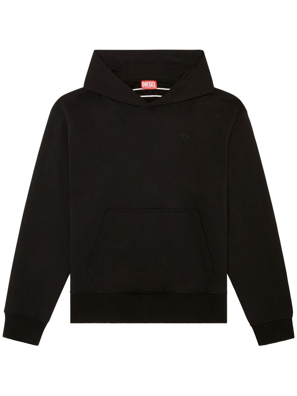 Diesel S-Macs-Megoval-D Hoodie aus Baumwolle - Schwarz von Diesel