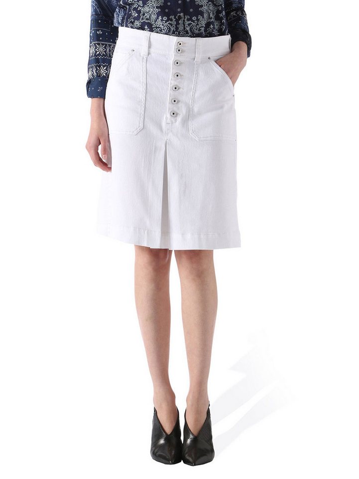 Diesel Jeansrock Diesel DE-EIKA GONNA Damen Jeansrock Rock Weiß von Diesel