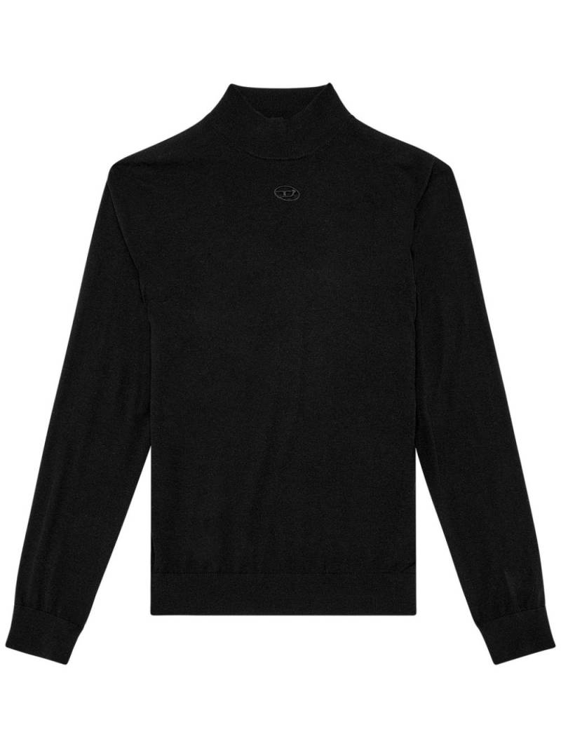 Diesel K-Gil Pullover mit Logo-Stickerei - Schwarz von Diesel