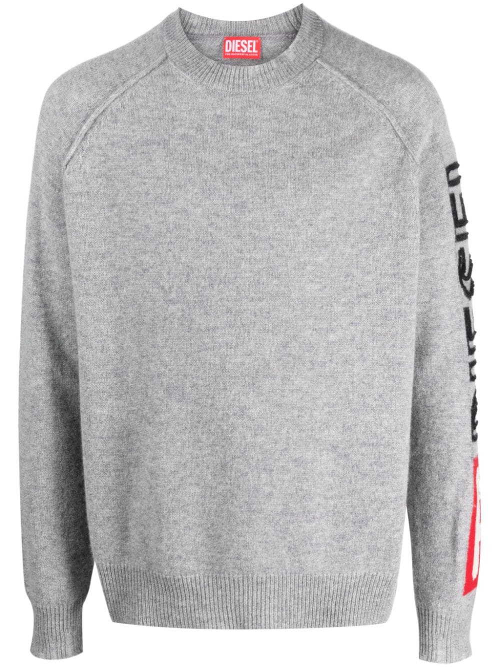 Diesel K-Saria Pullover mit Logo-Stickerei - Grau von Diesel