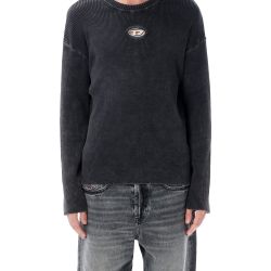 Diesel K-darren-d Schwarzer Rippstrickpullover von Diesel
