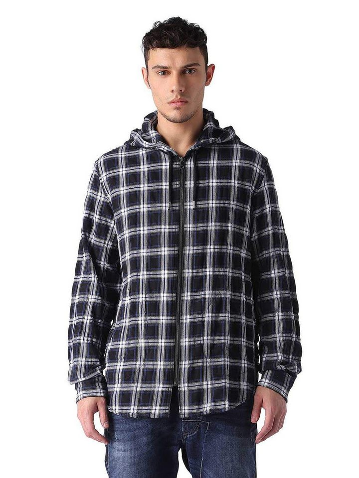 Diesel Kapuzenhemd Diesel S-HOODZIP TOP Herren Hemd mit Kapuze von Diesel
