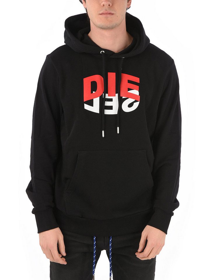 Diesel Kapuzensweatshirt Regular Fit Hoodie - S-GIRK-HOOD-N1 Superweicher Herren Pullover mit Kapuze von Diesel