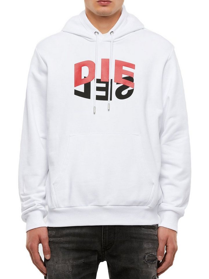 Diesel Kapuzensweatshirt Regular Fit Supersoft Hoodie - S-GIRK-HOOD-N1 Weiß Diesel Kapuzensweatshirt Regular Fit Supersoft Hoodie - S-GIRK-HOOD-N1 Weiß von Diesel