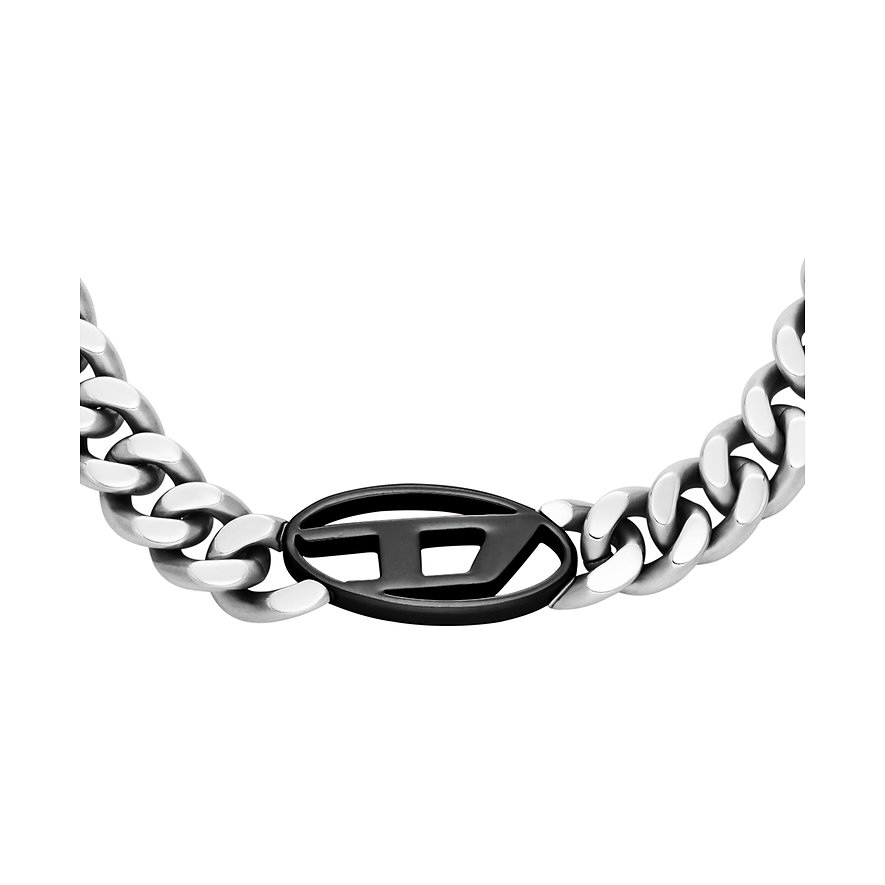 Diesel Kette Oval D Logo DX1635931 Edelstahl von Diesel