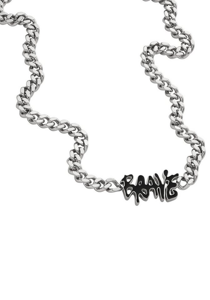 Diesel Kette mit Anhänger Schmuck Edelstahl Halsschmuck Panzerkette SIGNET DIESEL von Diesel