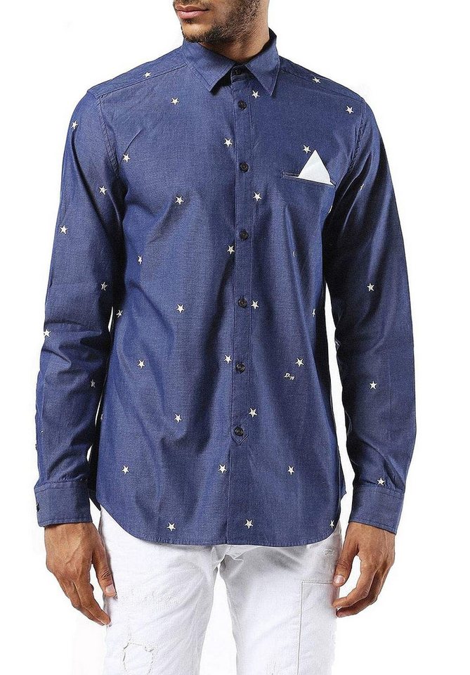 Diesel Langarmhemd Diesel S-Allembr CAMICIA Herren Hemd von Diesel