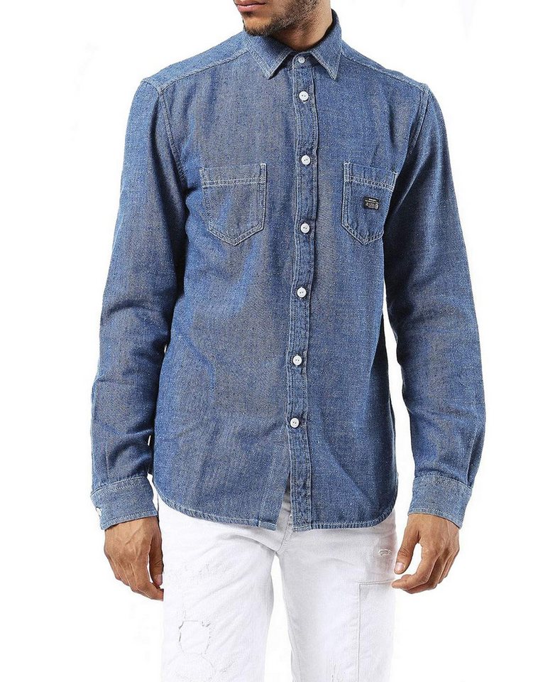 Diesel Langarmhemd Diesel S-Gab CAMICIA Herren Hemd Denim von Diesel