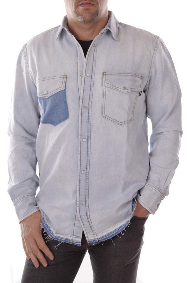 Diesel Langarmhemd Diesel Jeanshemd CAMICIA Herren Hemd von Diesel