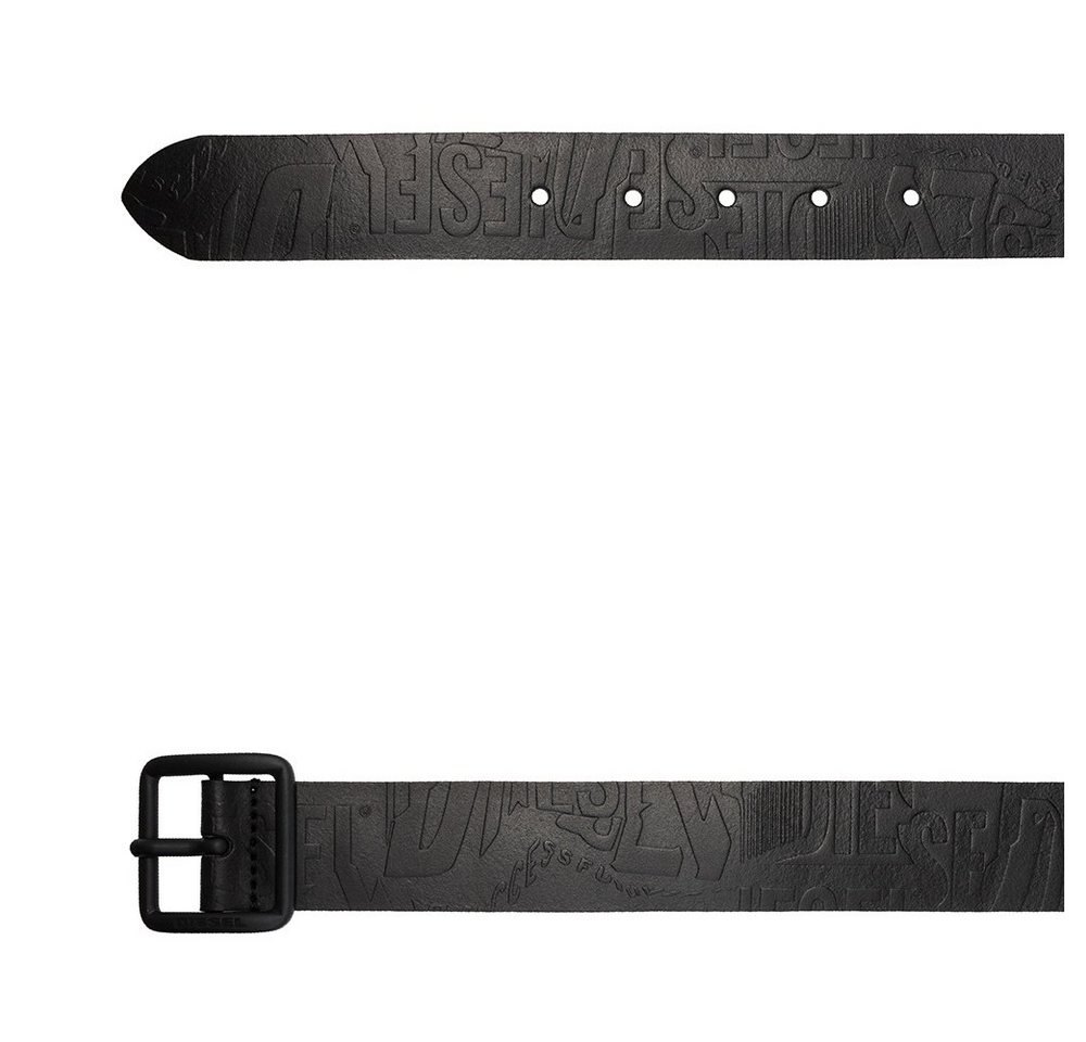 Diesel Ledergürtel Echtleder - 3 cm - B-BILLOVER Schwarz von Diesel
