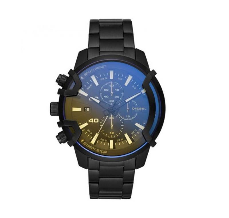 Diesel Luxusuhr Herren Griffed Chronograph, 48 mm Gehäusegröße, Edelstahluhr von Diesel