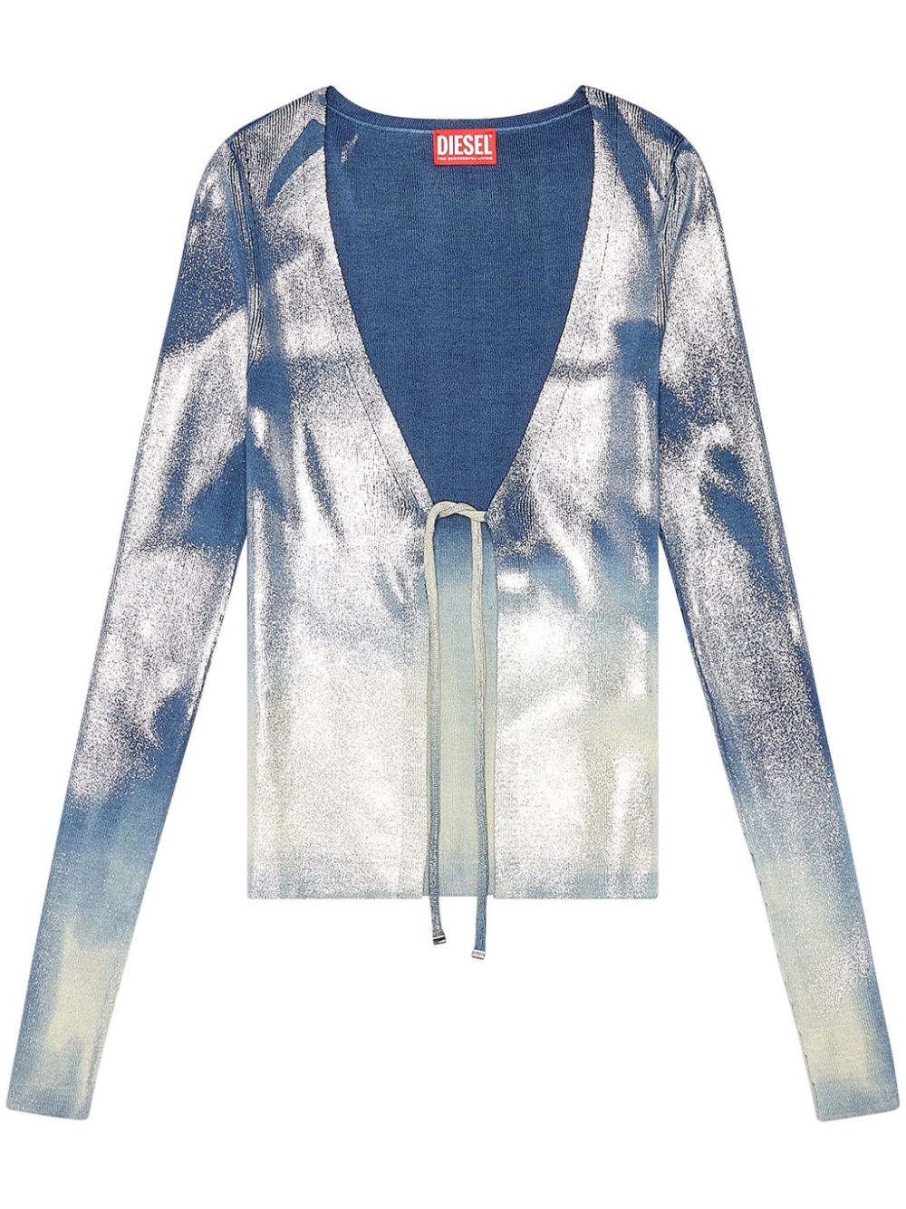 Diesel M-Isolde Cardigan mit Print - Blau von Diesel