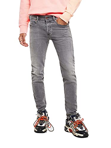 Diesel Mens Sleenker-X L.30 Jeans, 02 Black Denim, 36 von Diesel