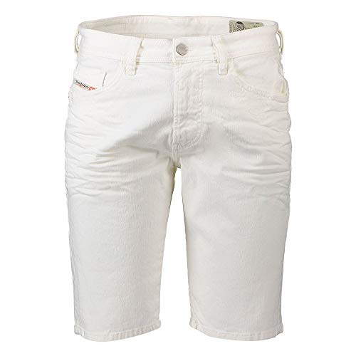 Diesel Mens THOSHORT Shorts Jeans, 100 Bright White, 30 von Diesel