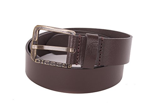 Diesel NIGHT CINTURA BELT Gürtel Herren Echtleder (Braun, 95 cm) von Diesel