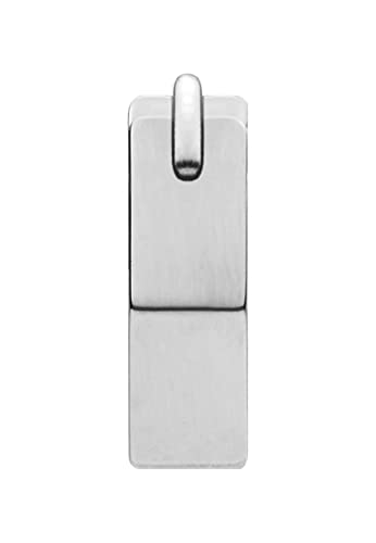 Diesel Herrenohrringe aus Edelstahl oder Halbedelmetall mit Bügelverschluss, Helles Silber von Diesel