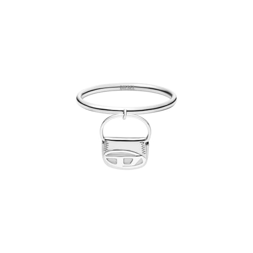 Diesel Oval D Logo Herren Silber-Ton Edelstahl Ring, DX16190409 Diesel Oval D Logo Herren Silber-Ton Edelstahl Ring, DX16190409 von Diesel