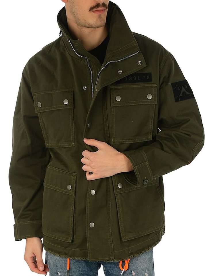 Diesel Parka Kurze Militär Stil Jacke ausziehbare Kapuze - J-TOUCHA-SIMPLE von Diesel