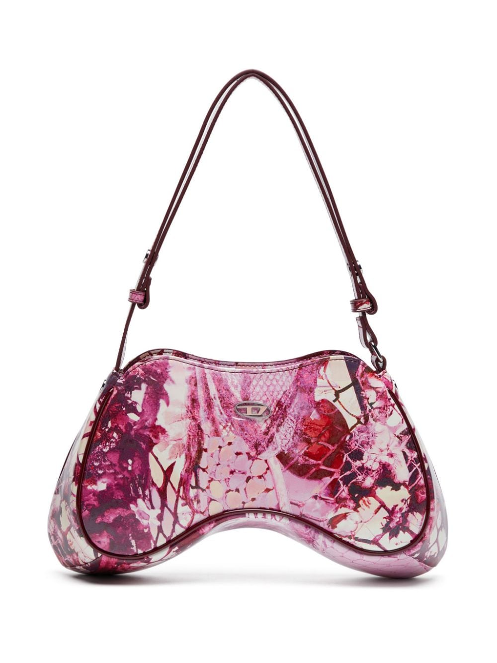 Diesel Play Schultertasche mit grafischem Print - Rosa von Diesel