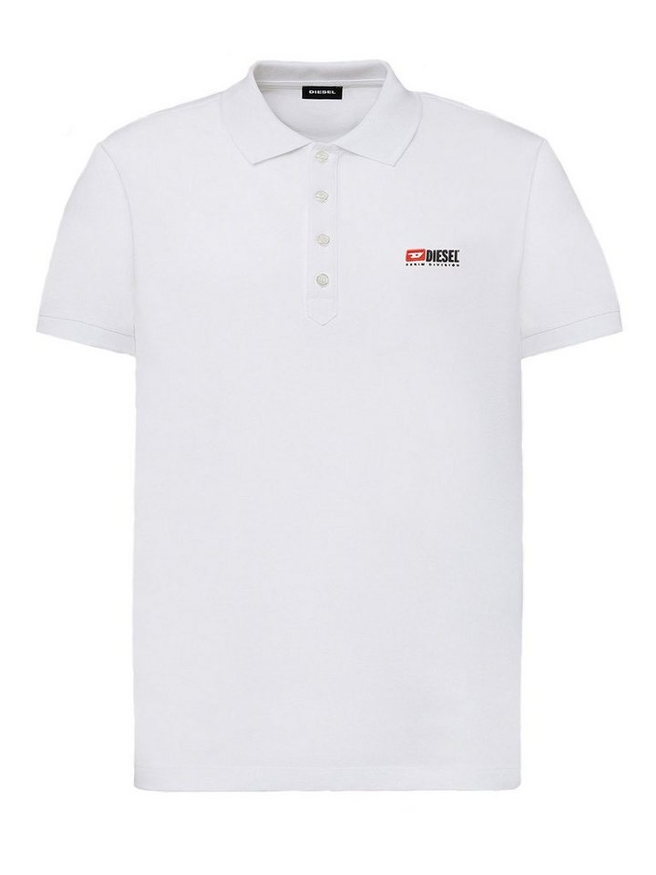 Diesel Poloshirt Regular Fit Logo Shirt - T-WEET-DIV Weiß von Diesel