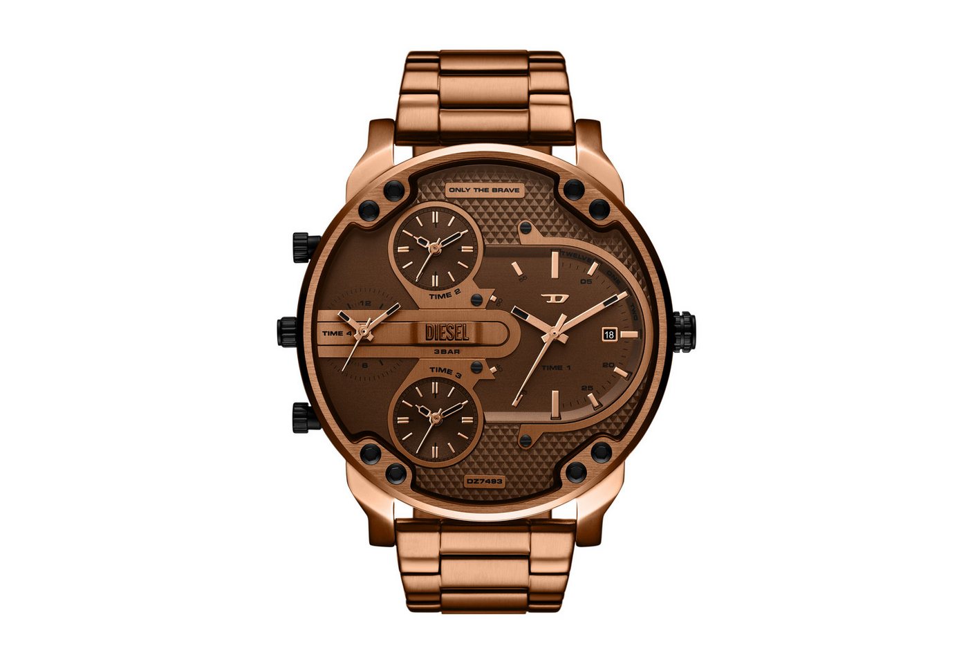 Diesel Quarzuhr MR. DADDY SLIM DZ7493, Armbanduhr, Herrenuhr, Edelstahlarmband, analog, Tag von Diesel