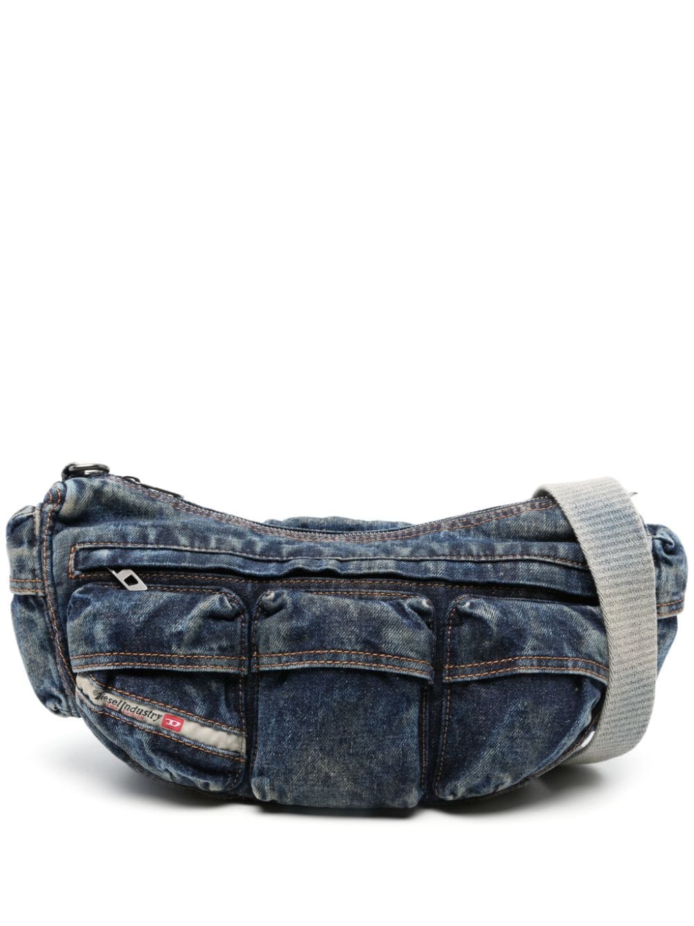 Diesel Re-Edition Travel 3000 Jeans-Schultertasche - Blau von Diesel