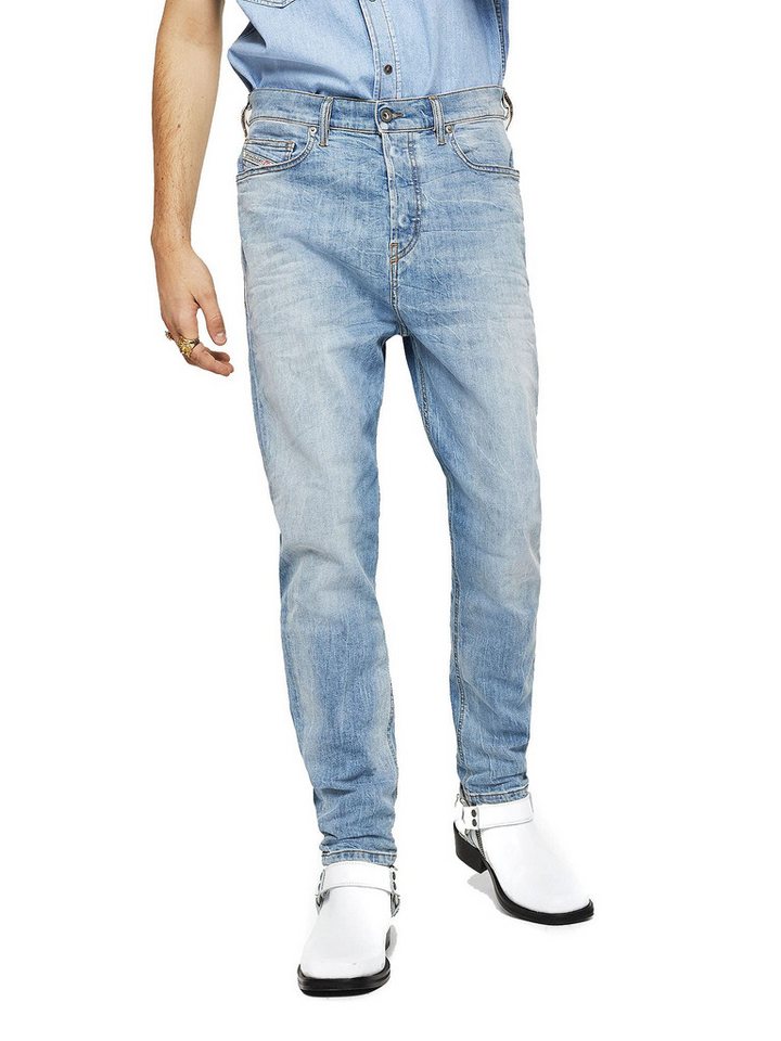 Diesel Regular-fit-Jeans Diesel Vider 081AL Herren Jeans Hose Regular Carrot von Diesel