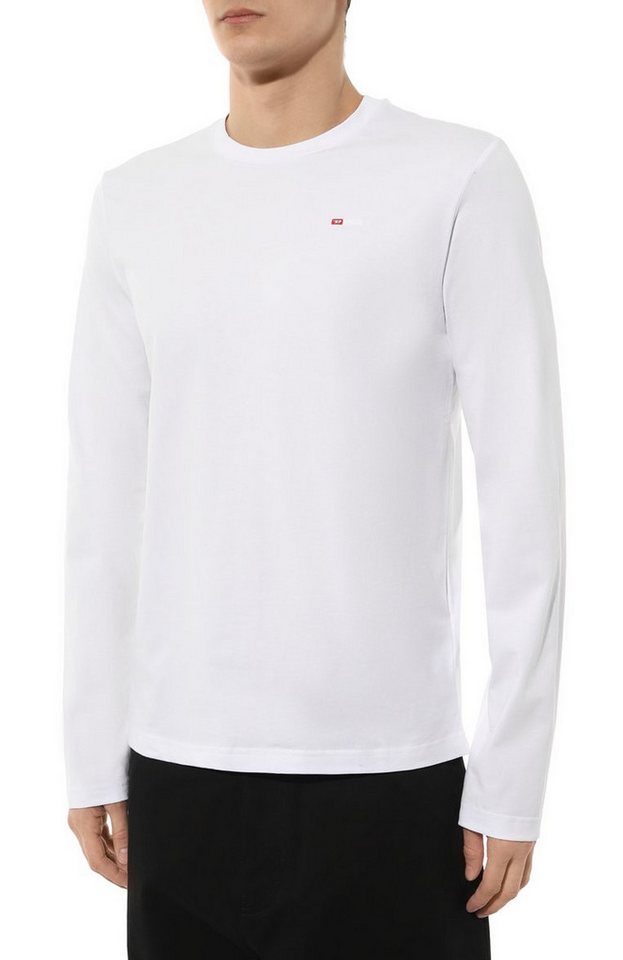 Diesel Rundhalsshirt Langarm Regular Fit - T-DIEGOR-LS-MICRODIV von Diesel