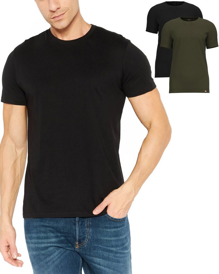 Diesel Rundhalsshirt Slim Fit Basic Shirt - UMTEE-RANDAL-TUBE (2-tlg., 2er-Pack) von Diesel
