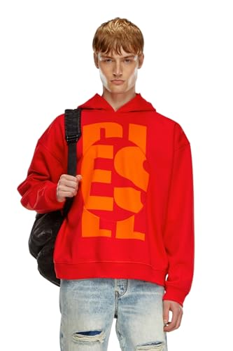 Diesel_S-BOXT-Hood-Circle Felpa_Sweatshirt_Rot_XXL Große Größen von Diesel